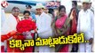 CM KCR And Governor Tamilisai Didn't Talk Each Other While Welcoming President Murmu | V6 Teenmaar