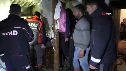 Un village de Kars a été inondé, 10 maisons ont été endommagées par l'inondation