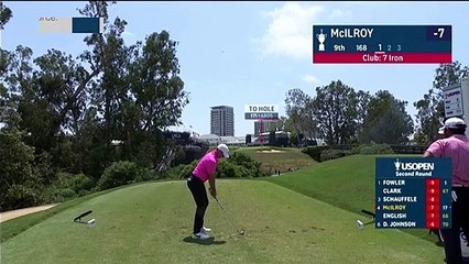 McIlroy inches away from a U.S. Open ace