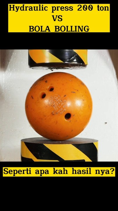 HYDRAULIC PRESS VS BOLA BOLING