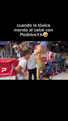 ¡Increíble! Mujer sorprende al enviar a su bebé por delivery