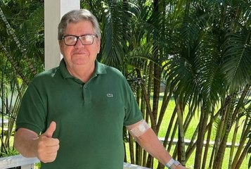 Após ser submetido a angioplastia com implantação de stent, João Azevêdo faz agradecimentos