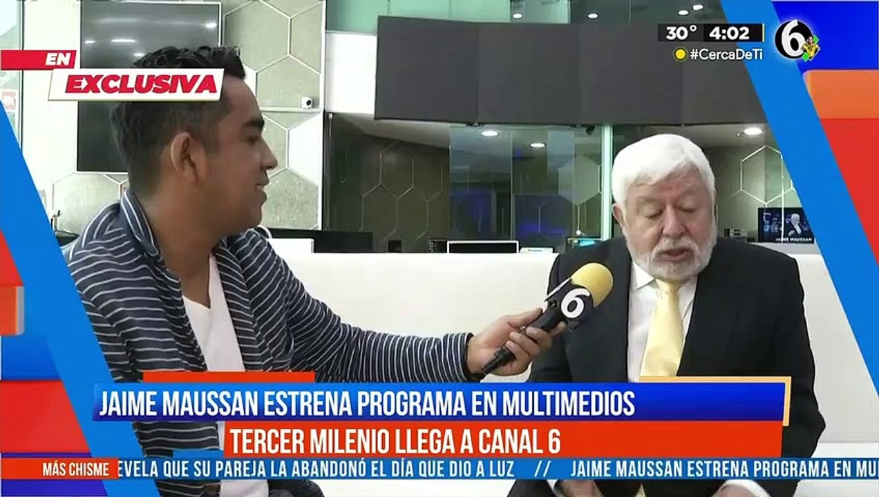 Jaime Mussan estrena "Tercer Milenio" en Multimedios Canal 6