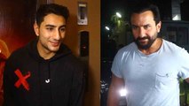 Saif Ali Khan spotted with his sons Ibrahim and Taimur at PVR to watch Adipurush | FilmiBeat