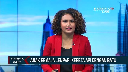 Polisi Tangkap Remaja yang Lempar Batu ke Kaca Kereta Api di Jalur Cikampek!