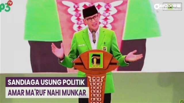 Ditunjuk sebagai Ketua Bapillu dan Bacapres PPP, Sandiaga Usung Politik Amar Ma'ruf Nahi Munkar