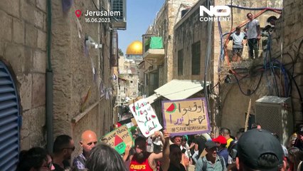 Download Video: NoComment| Manifestación en Jerusalén Este para apoyar a palestinos desalojados por colonos judios