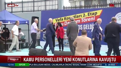 Kamu personelleri yeni konutlarına kavuştu