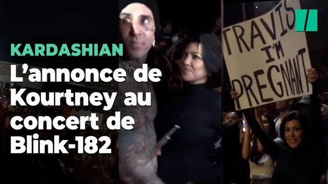Kourtney Kardashian avait une annonce à faire au concert de Blink-182