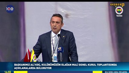 Başkan Ali Koç: Şampiyonlukları belirleyen hakem hatalarını yönetimimize mal edemezsiniz