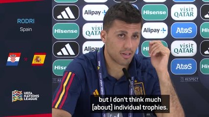 Rodri not focused on Ballon d'Or talk after trophy-laden season