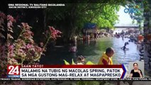 Malamig na tubig ng Macolag Spring, patok sa mga gustong mag-relax at magpapresko | 24 Oras Weekend