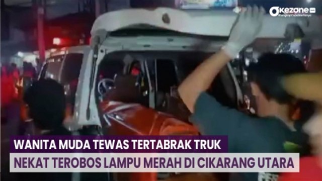 Nekat Terobos Lampu Merah di Cikarang Utara, Wanita Muda Tewas Tertabrak Truk