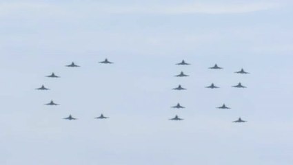 Typhoons surprise King at Trooping the Colour flypast with impressive ‘CR’ formation