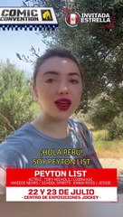 Mensaje de Peyton List.