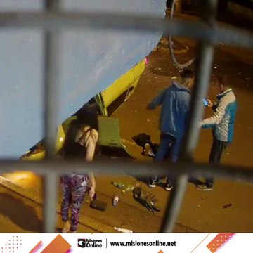 Una cámara de seguridad grabó el momento del choque en la avenida Cabo de Hornos de Posadas