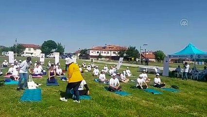 Hindistan'ın Ankara Büyükelçisi Paul, Çorum'a yoga yapmaya geldi