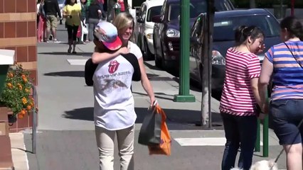 Public Hugging Strangers Prank!