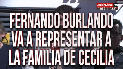 Fernando Burlando representará a la familia de Cecilia