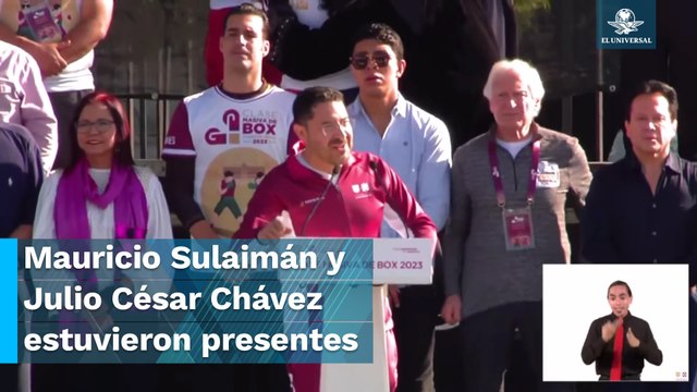 Martí Batres encabeza clase masiva de box