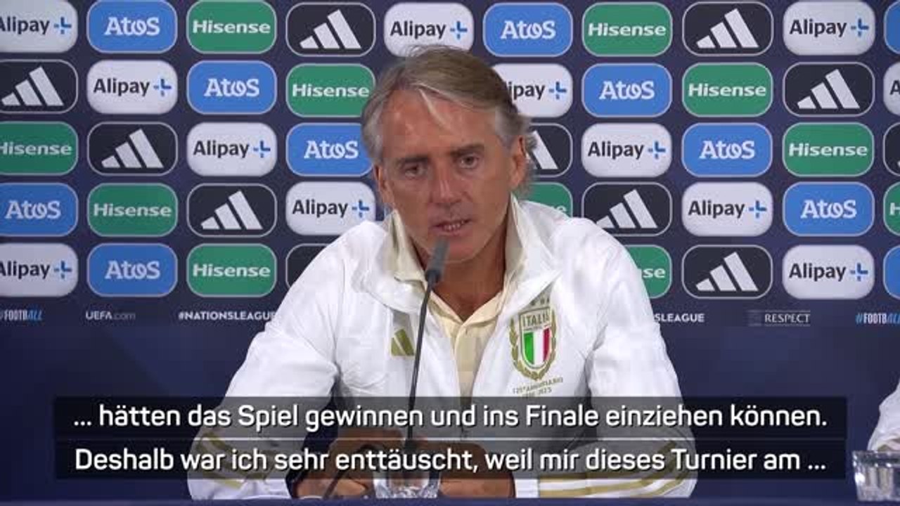 Mancini: 'Sehr enttäuscht' über Nations League