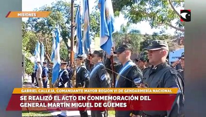 Se realizó el acto en conmemoración del general martín miguel de güemes