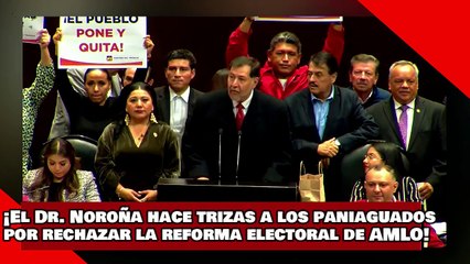 ¡VEAN! ¡El Dr. Noroña hace trizas a paniaguados naranjas por rechazar la reforma electoral de AMLO!