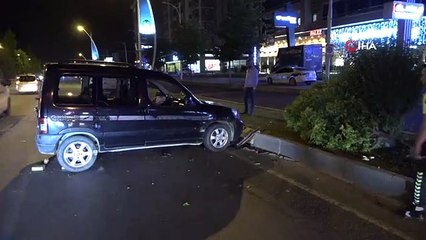 Malatya'da Kontrolden Çıkan Araç Karşı Şeride Geçti