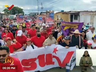 Barinas | Militancia del PSUV marcha en rechazo del bloqueo criminal impuesto por el imperio