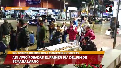 Así vivió Posadas el primer día del fin de semana largo