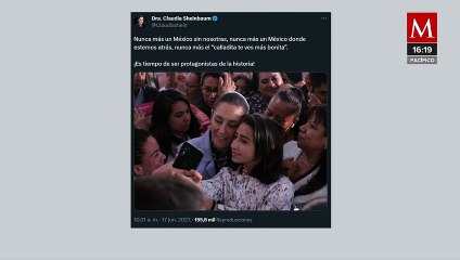 "Es tiempo de ser protagonistas de la historia", afirma Claudia Sheinbaum