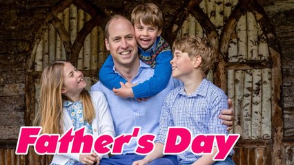 Prince William beams with three children in special photograph released for Father's Day
