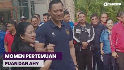 Begini Momen Seru Pertemuan Puan dan AHY di Hutan Kota by Plataran GBK