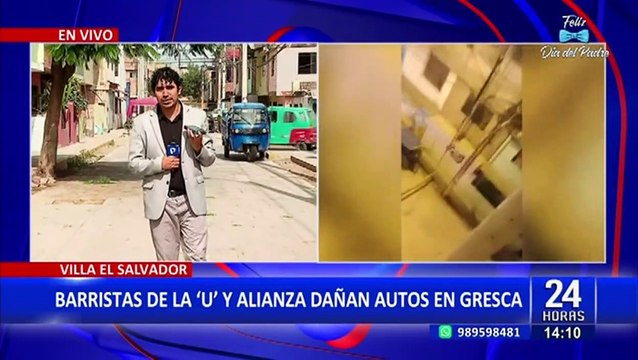 Pelea entre barristas de la “U” y Alianza ocasiona destrozos en calles de VES