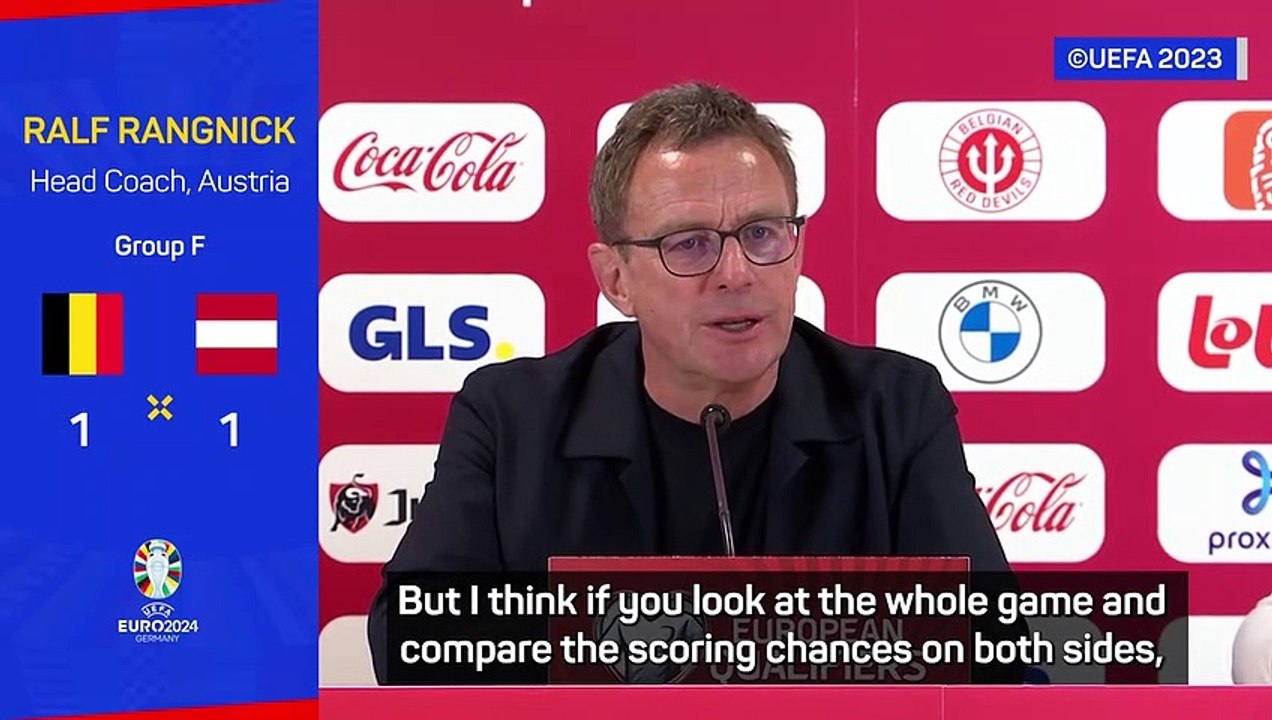 Rangnick frustrated despite earning a draw against Belgium