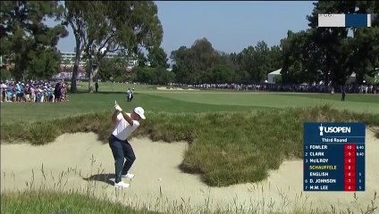 Bunker disaster costs Schauffele at the U.S. Open