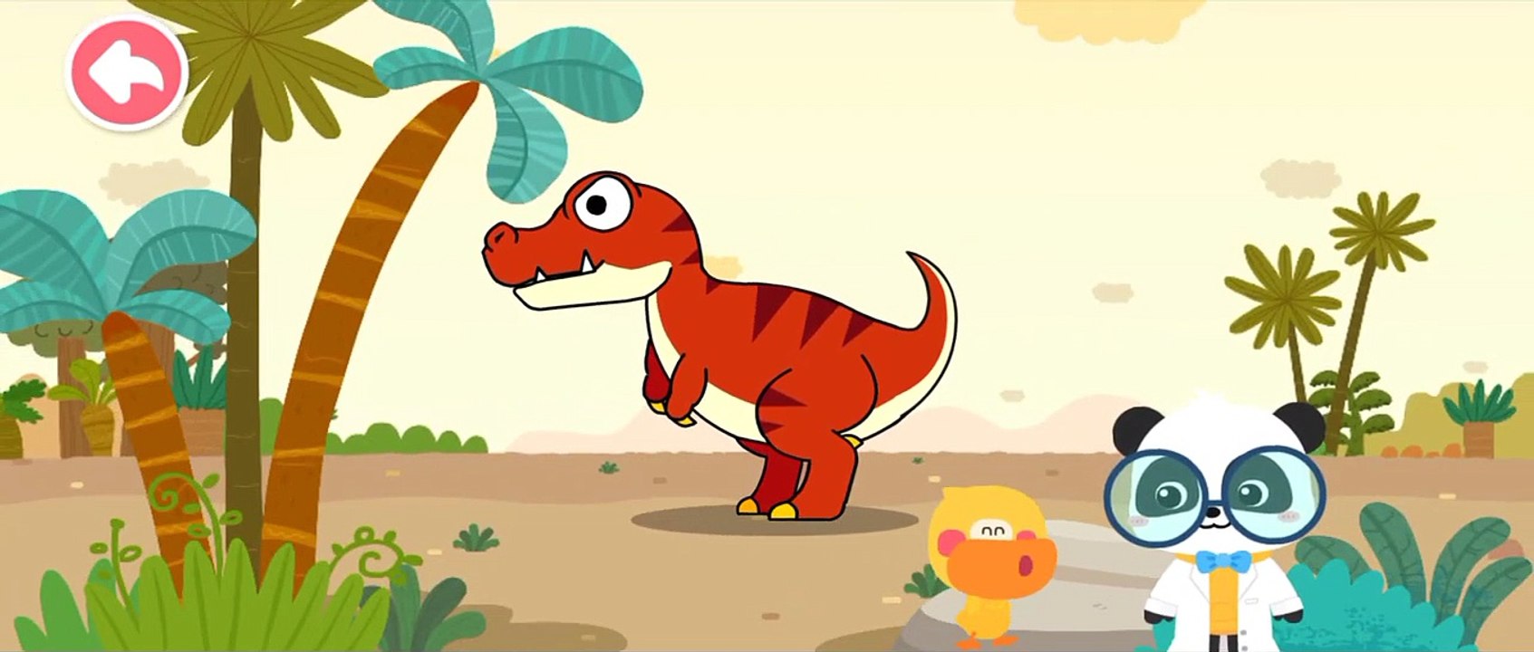 Baby Panda Drops into The Dino World  Monster Cars And Dinosaurs BabyBus Cartoon Songs