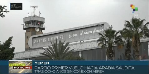 Vuelo comercial a Jeddah reanuda conexión aérea Yemen-Arabia Saudita