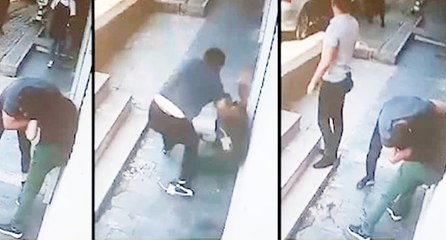 Gazeteci Sinan Aygül'e saldırı anı güvenlik kamerasında