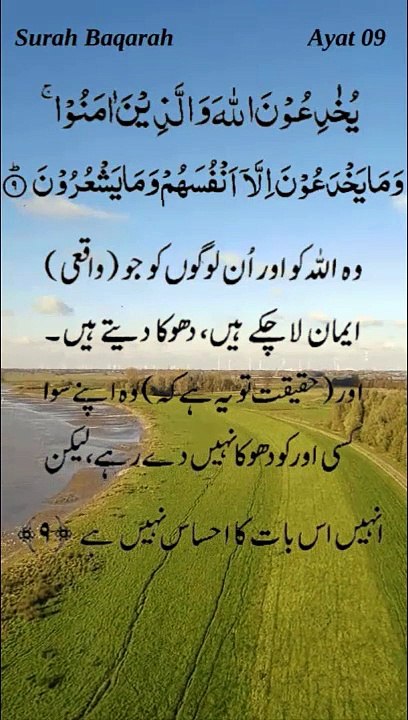 Surah Baqarah Verse 09