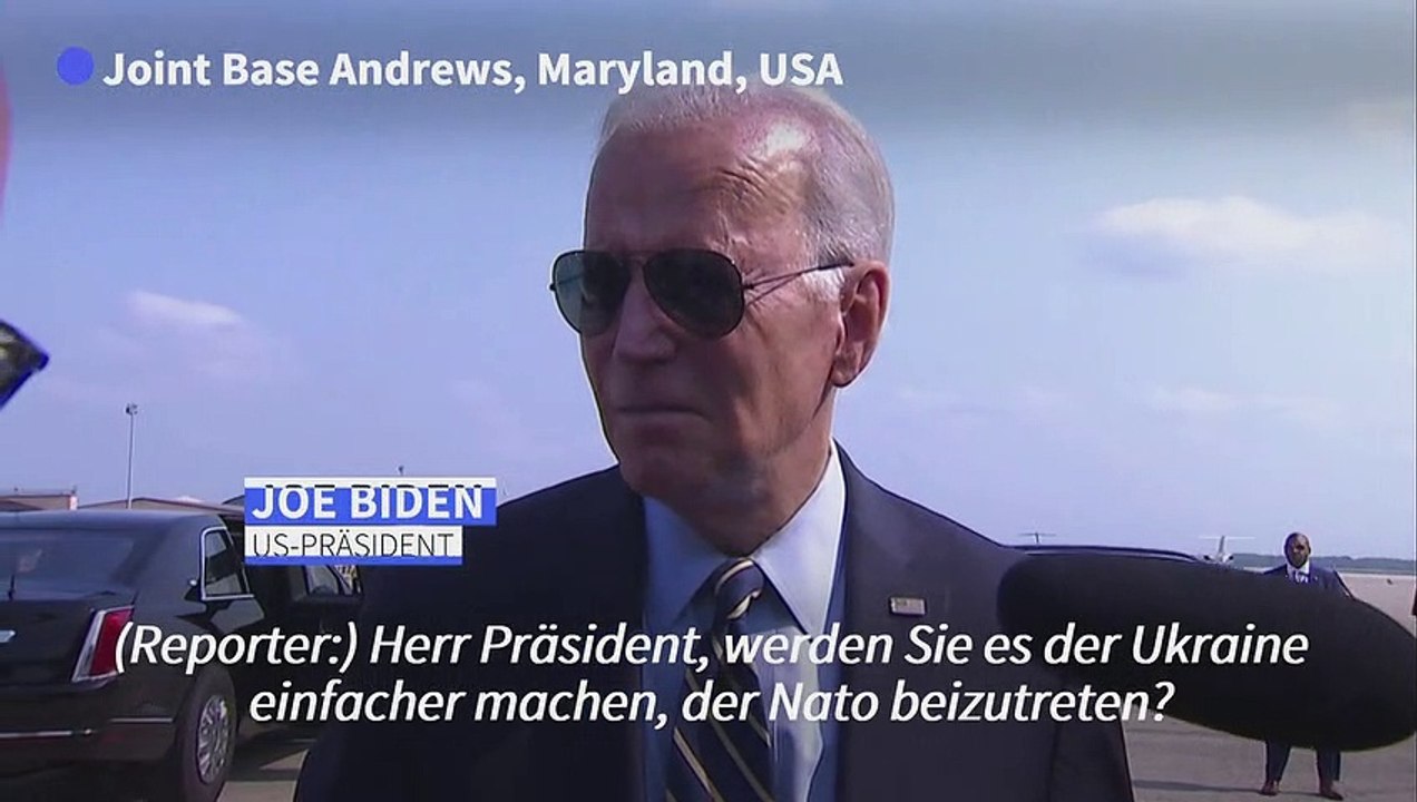 Biden will keine Vorzugsbehandlung der Ukraine bei möglichem Nato-Beitritt