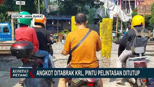 Pasca Angkot Depok Ditabrak KRL, Palang Pintu Pelintasan Ditutup Permanen