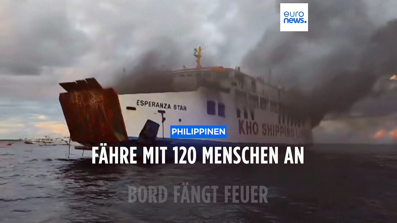 120 Menschen auf brennender Fähre - Küstenwache verhindert Tragödie