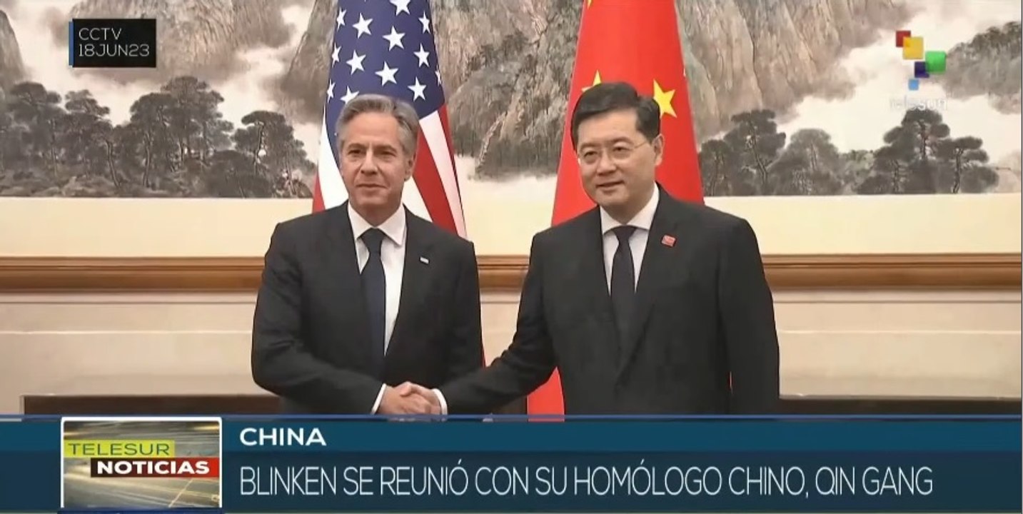 Antony Blinken y el canciller Quin Gang se reúnen en Beijing