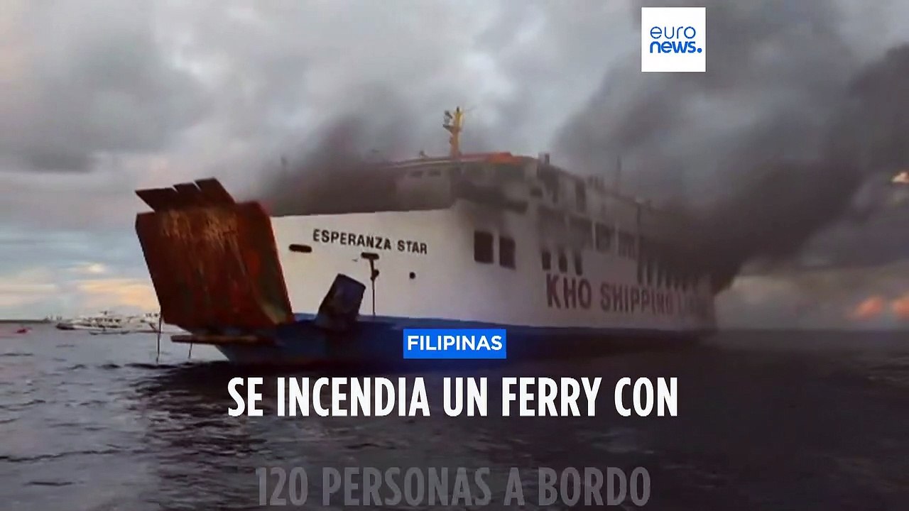 Incendio en un buque de pasajeros en Filipinas sin que se lamenten víctimas mortales