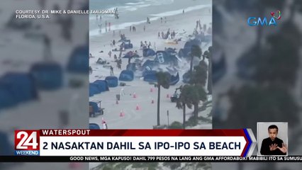 2 nasaktan dahil sa ipo-ipo sa beach | 24 Oras Weekend