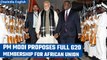 PM Narendra Modi writes to G20 members; proposes full membership for African Union | Oneindia News