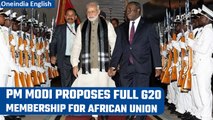 PM Narendra Modi writes to G20 members; proposes full membership for African Union | Oneindia News