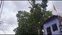 बिपरजॉय तूफान: बादलों ने डाला डेरा, दिनभर चली हवा