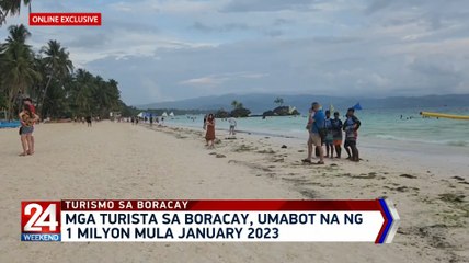 Mga turista sa Boracay, umabot na ng 1 milyon mula January 2023 | 24 Oras Weekend